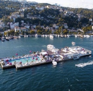 Suada, an island club in the Bosphorus owned by Galatasaray soccer team